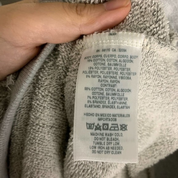 Anthropologie‎ t la lace up gray sweatshirt XS - Picture 7 of 8